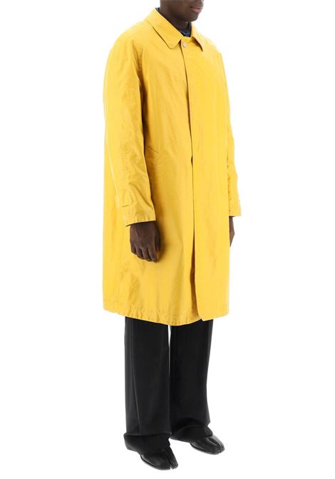 trench lungo uomo giallo in poliuretano MAISON MARGIELA | S50AH0130 S48398174